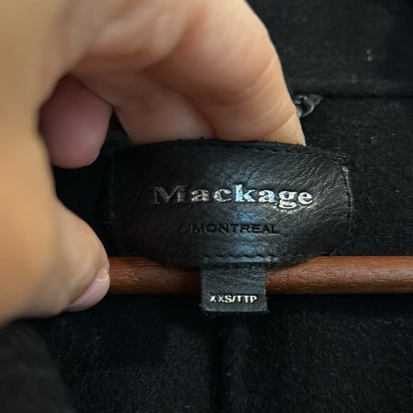 Mackage Leather Sleeve Coat Size XXS - Picture 2 of 5